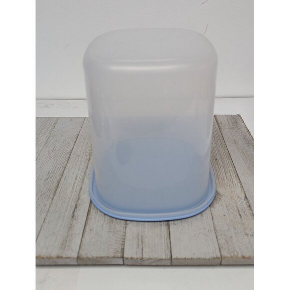 Rubbermaid 3 Qt Servin Saver #6 Sheer Square Canister Storage BLUE Lid - Picture 2 of 10